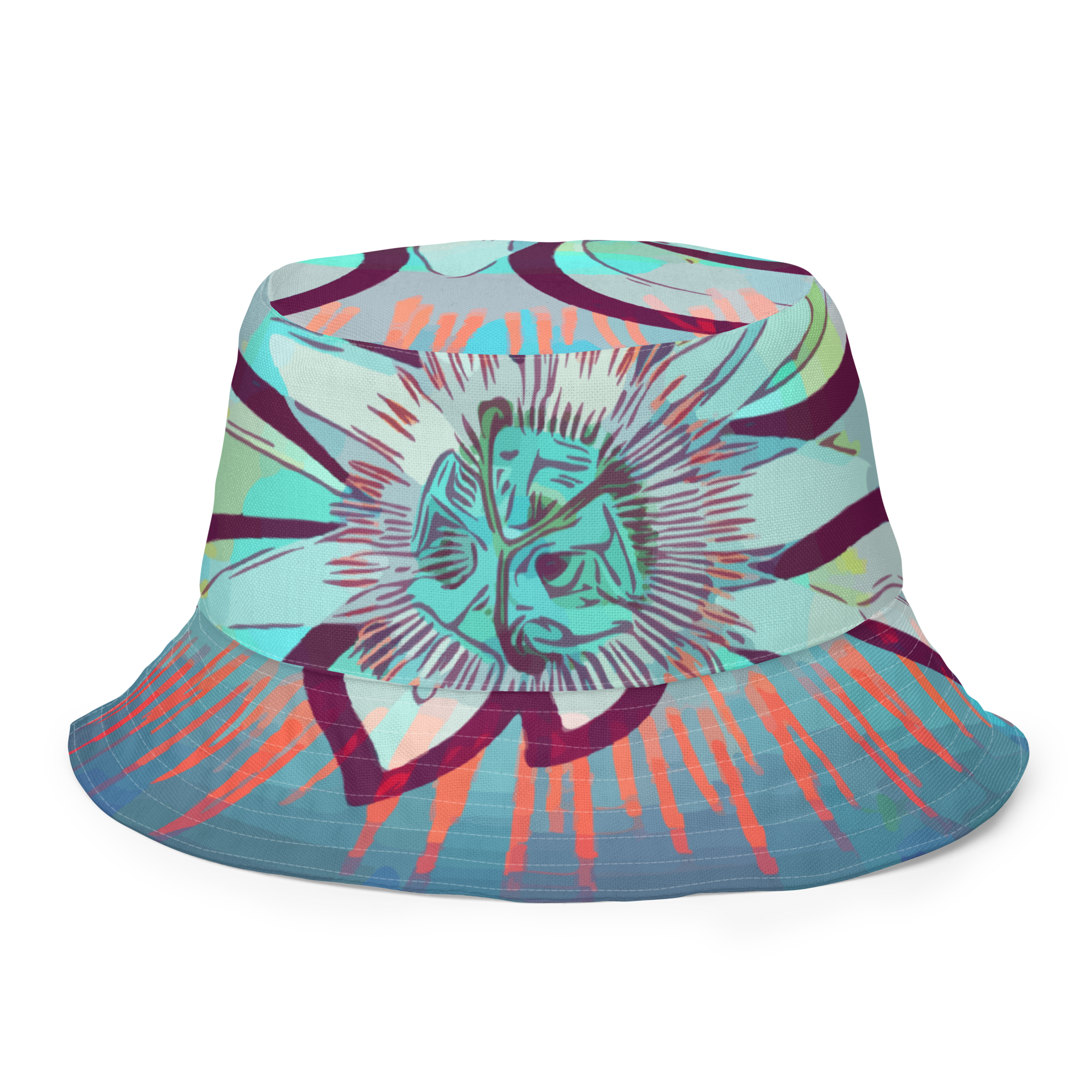 FLOWER POWER reversible bucket hat