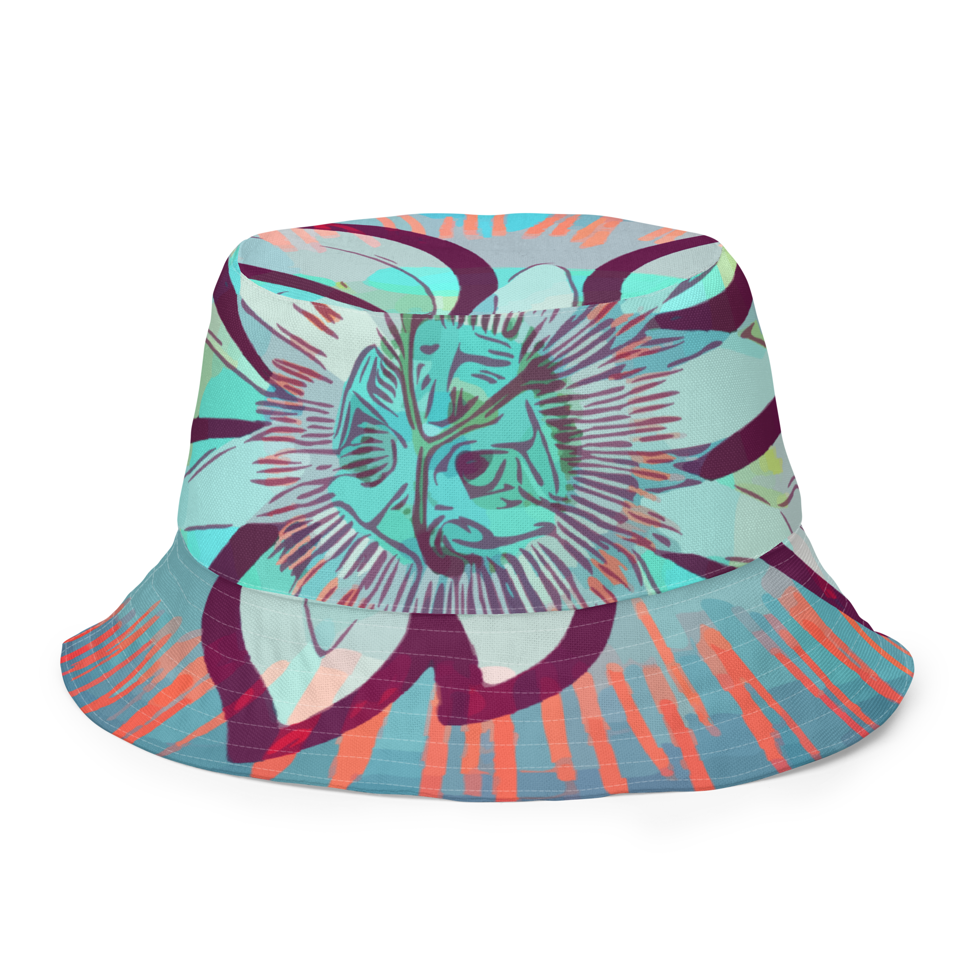 FLOWER POWER reversible bucket hat