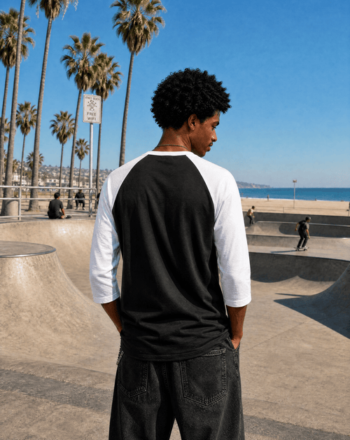 FISH YANG 3/4 sleeve raglan - PinchPunk