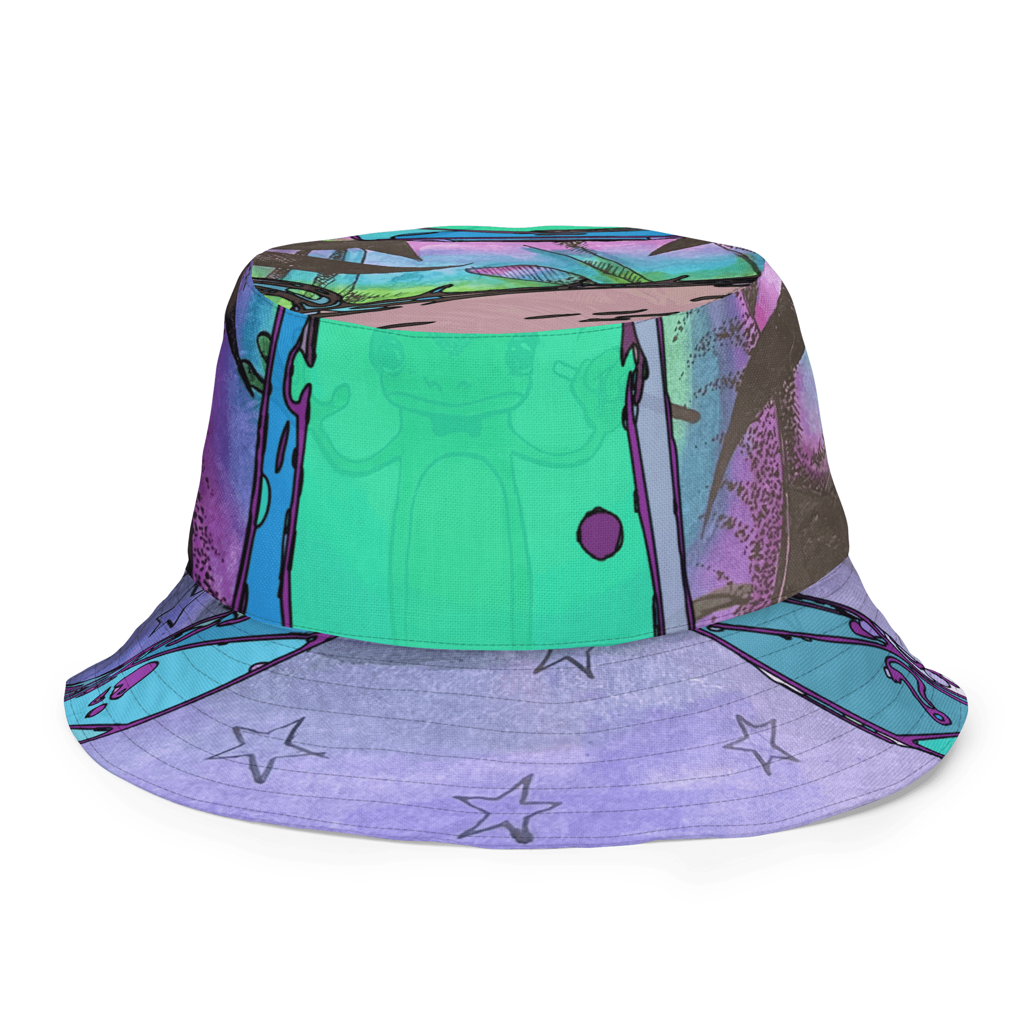 LIT DIMENSION reversible bucket hat - PinchPunk