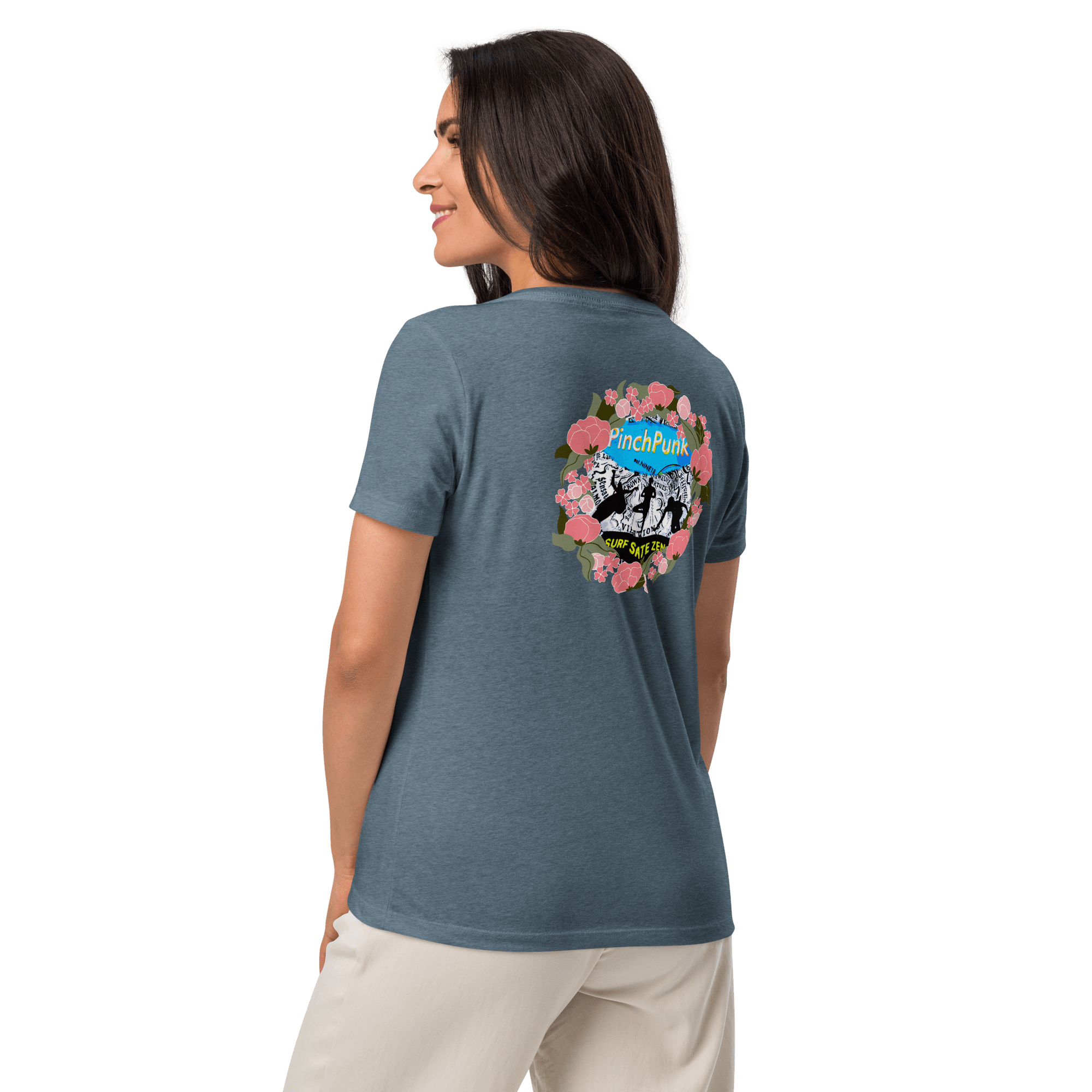 PinchPunk Logo Women’s relaxed v - neck - PinchPunk