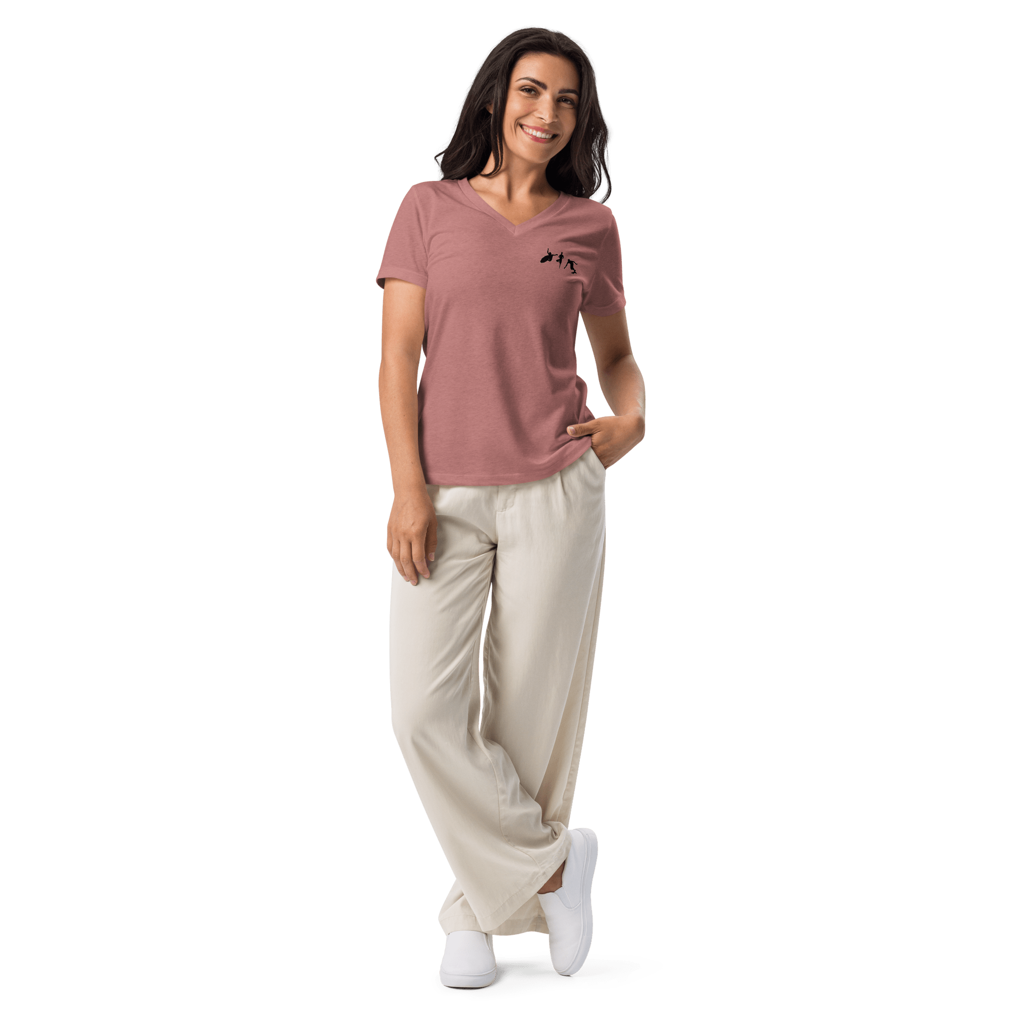 PinchPunk Logo Women’s relaxed v - neck - PinchPunk