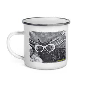 COOL CAT Enamel Mug